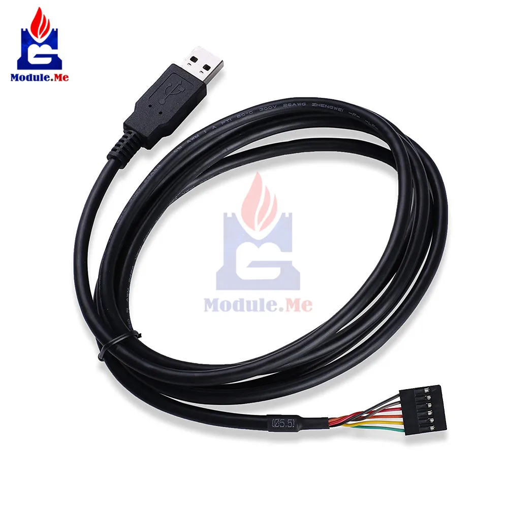 6Pin FTDI FT232RL USB для ttl UART последовательный провод адаптер RS232 скачать кабель светодиодный индикаторный модуль 3,3/5 В для Arduino