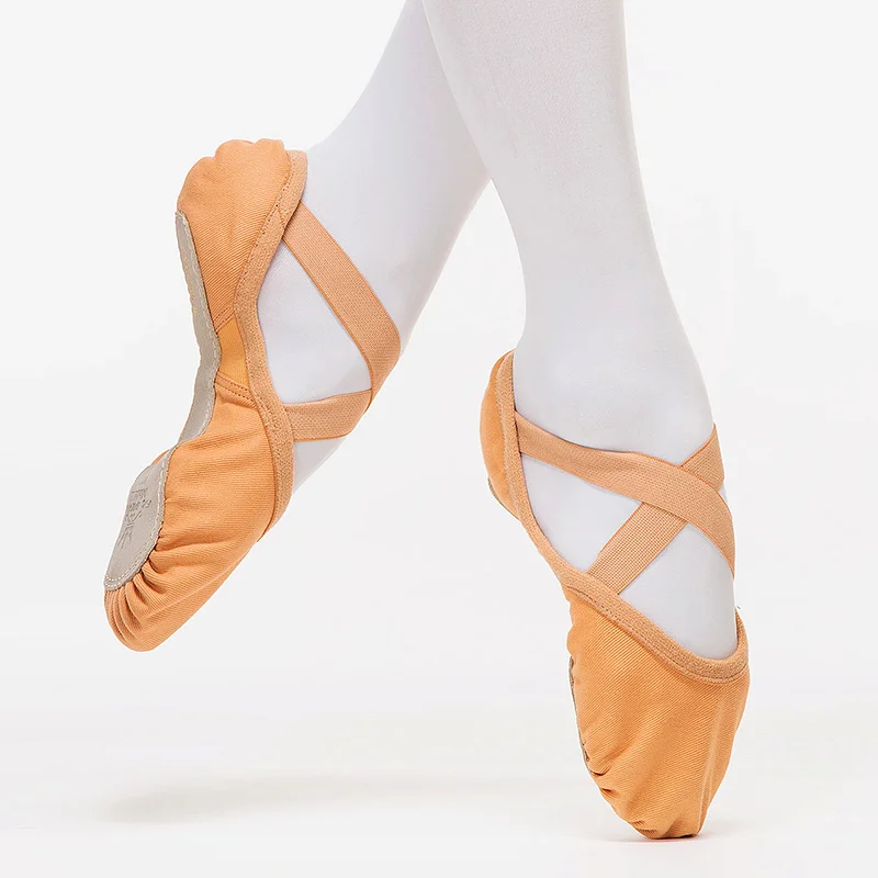 Sansha/Балетки для взрослых; парусиновые балетки с полной подошвой из эластичной ткани; Танцевальная обувь для начинающих женщин, девушек и мужчин; FR22C