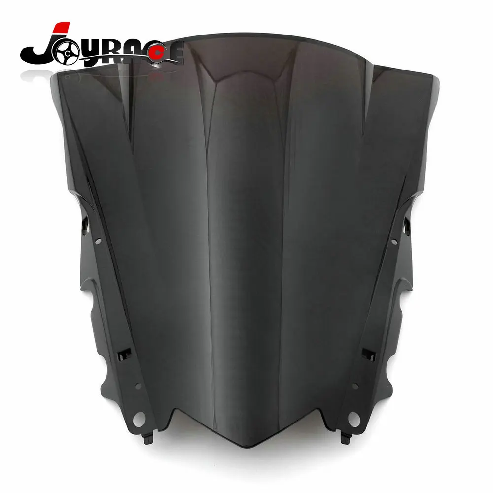 

Motorcycle Double Bubble Windscreen Windshield Screen Smoke For YAMAHA YZF R25 R3 2014-2016 2015 YZF-R3 2015