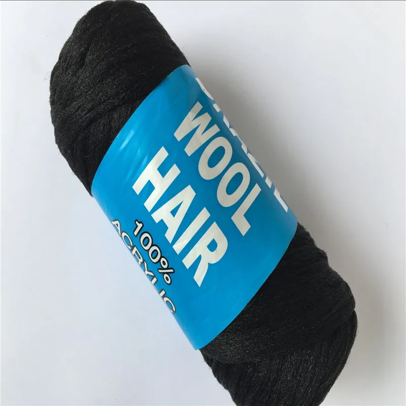Акриловая ручная и машинная вязка смешанная пряжа шкала волос 70 г бразильские шерстяные волосы 12 шаров/лот - Цвет: 1