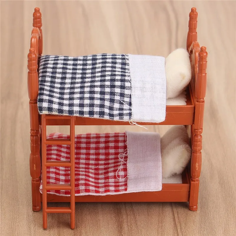 Diy دمية miniatura تذبذب الصوتيات مجامع مصغرة بيت الدمية المنمنمات أثاث السرير لعب الهدايا للأطفال