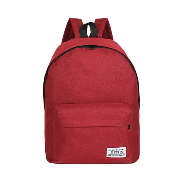 

Student Solid Color Canvas Backpack Bag Solid Vintage Fashion Travel College Style Backpack Cool Contrast Color Travel Rucksack