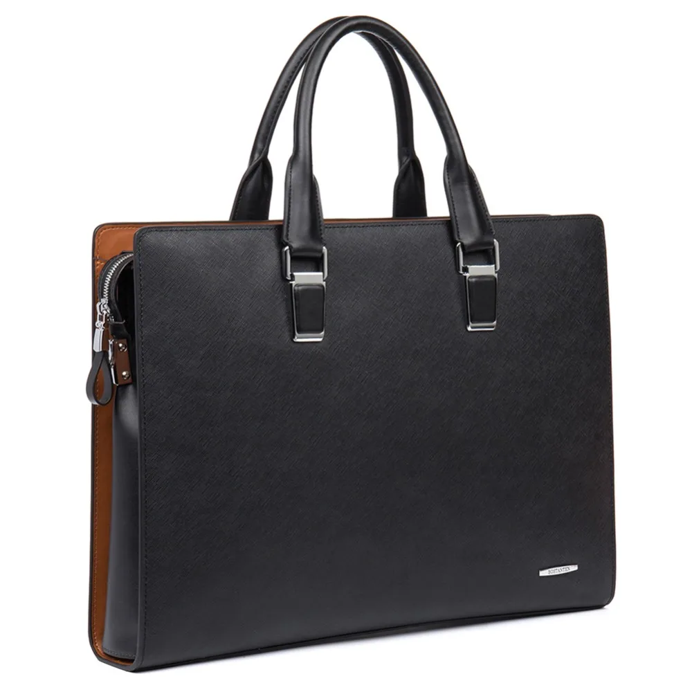 Bostanten الرجال حقيبة حقيبة أعمال الرجال حقيقية حقيبة جلدية 16.5 بوصة محمول الذكور حقيبة كتف Crossbody حقيبة حقيبة يد