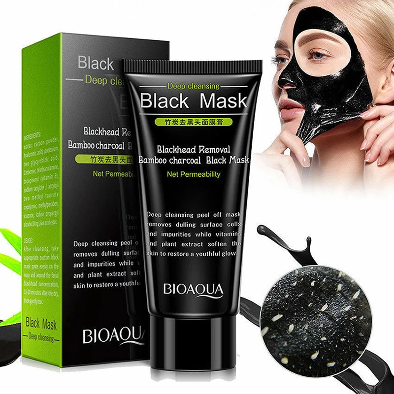 

60g Black Mask Acne Treatment Peel Off Purifying Charcoal Blackhead Remover Mask Deep Cleansing for Acne Scars Shrink Pores