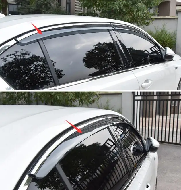

car-styling case For Peugeot 408 2014-2016 high quality Car window rain rainbow block accessories car styling