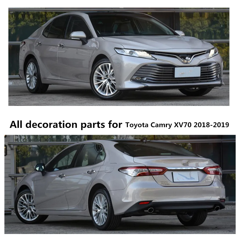 Наивысшего качества для Toyota Camry XV70 автомобилей педаль из нержавеющей стали скребок для очистки ног на двери Крышка порог Придерживайтесь Внешняя 4 шт