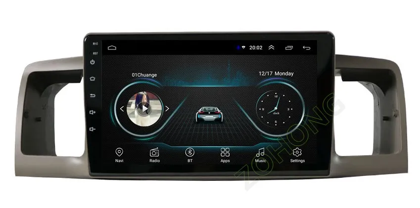 Perfect 4G 2+32Gb Android9.0 Car multimedia dvd player for Toyota Corolla E120 EX for BYD F3 autoradio CAR GPS navigation Radio stereo 18