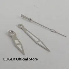 Винтаж BLIGER серебряный край белый цвет светящиеся часы руки подходят для miyota 8215 8205 821A автоматический механизм HS53