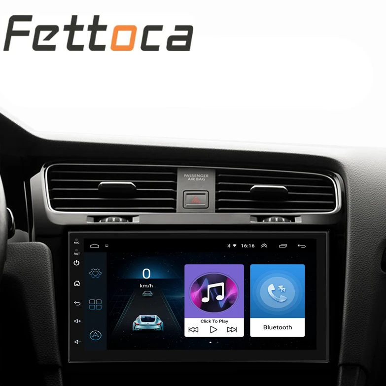 Автомагнитола FETTOCA 7 дюймов Android стерео GPS навигация Bluetooth USB SD 2 Din сенсорный