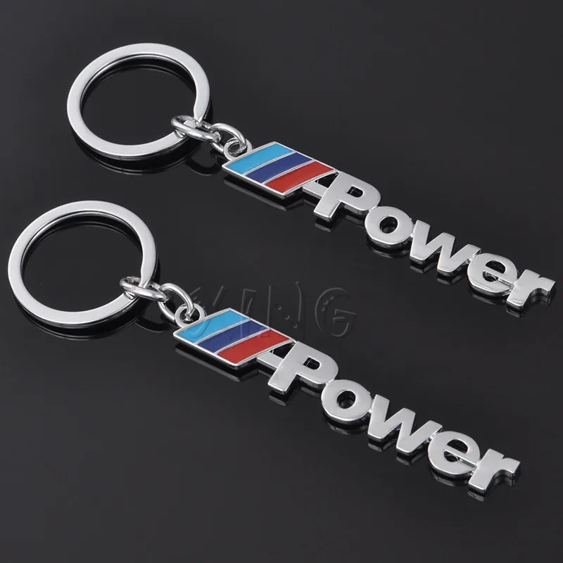 

Car Keyring Keychain Key Ring Auto Key Chain Keyfob For BMW M 3 5 Power Performance X1 X3 X5 X6 E46 E39 E36 Car Styling Pendant