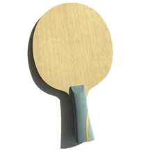 Профессиональная ракетка с длинной ручкой для настольного тенниса с горизонтальной рукояткой, 5 слоев дерева с 2 слоями углеродного волокна для пинг-понга