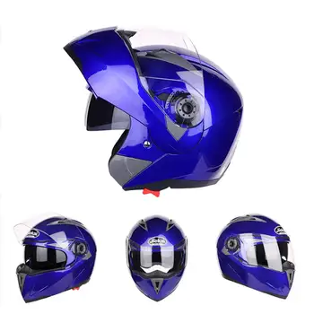 

Motorcycle helmets Flip up double visors helmet Racing Full face Moto Casco SizeM-2XL Motorcycle helmets + Sweat cap Anti-Fog