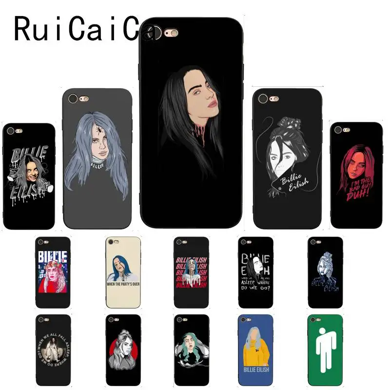 Ruicaica Billie Eilish 13 Чехол для девочек черный мягкий чехол телефона iPhone 8 7 6 6S 6Plus X XS MAX 5 5S