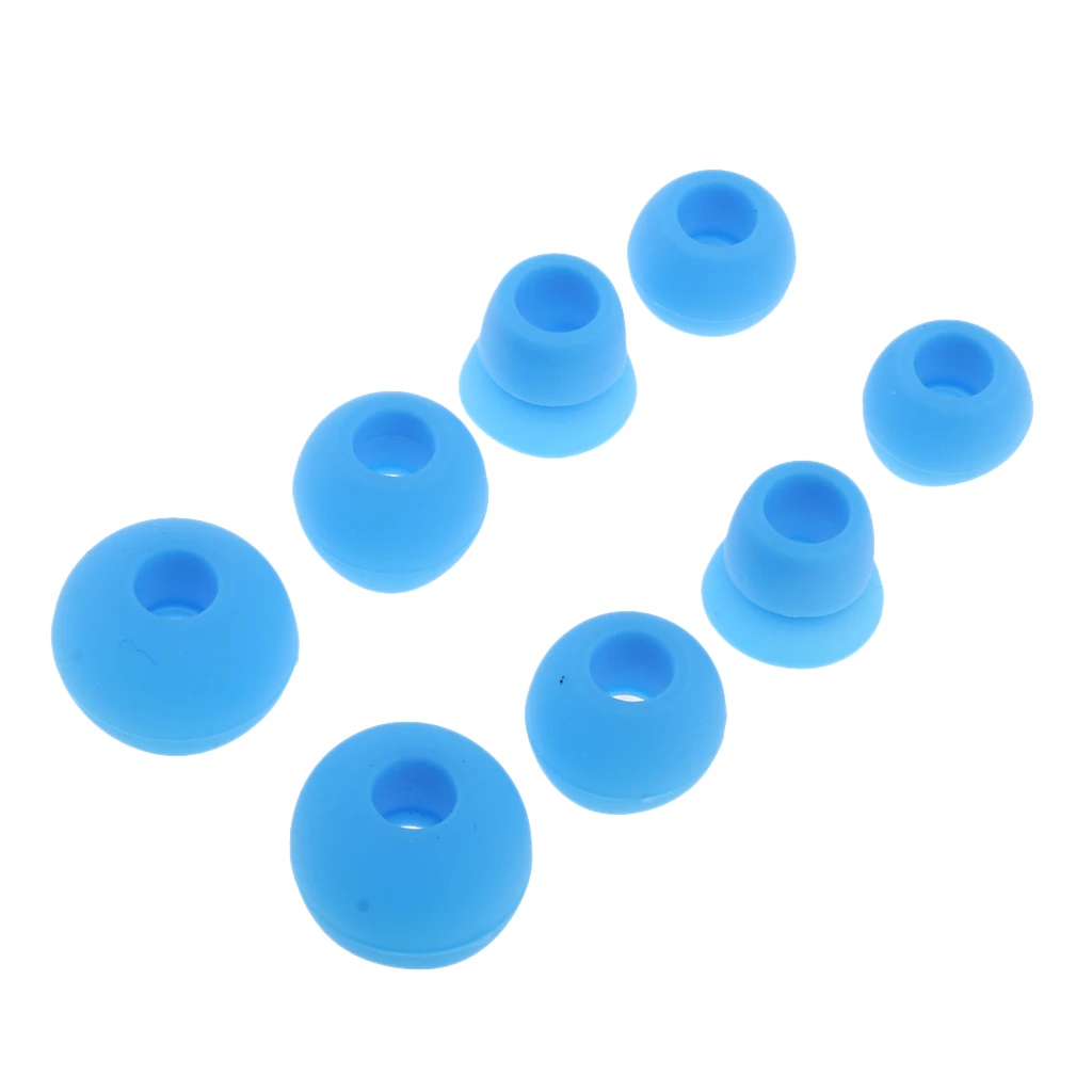 4 Pairs Replacement Silicone Eartips Earbuds for Powerbeats 2 Earphones Water-washable Durable Flexible Antistatic