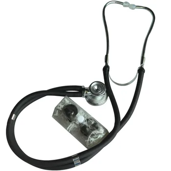 

Medical Stethoscope Dual Headed Estetoscopio Double Tube Multifunctional Stethoscope Portable Home Use Health Care Black