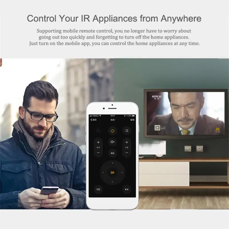 Smart 2,4 ГГц Wi Fi ИК пульт дистанционного контрольный концентратор инфракрасный дистанционное управление Лер для кондиционер DVD