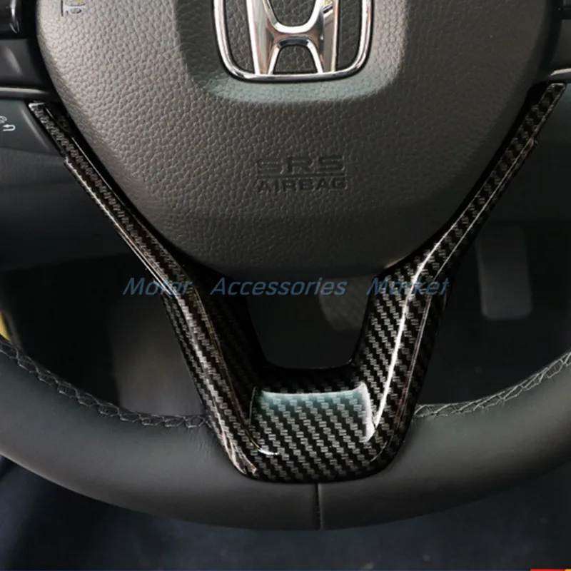 

New Carbon Fiber Style Steering Wheel Trim Molding for Honda Accord 10th 2018
