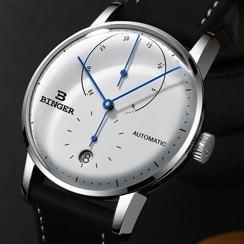 Marca de Luxo Suíça Binger Relógios Masculinos Automático Relógio Mecânico Masculino Safira Japão Movimento Reloj Hombre B1187-0