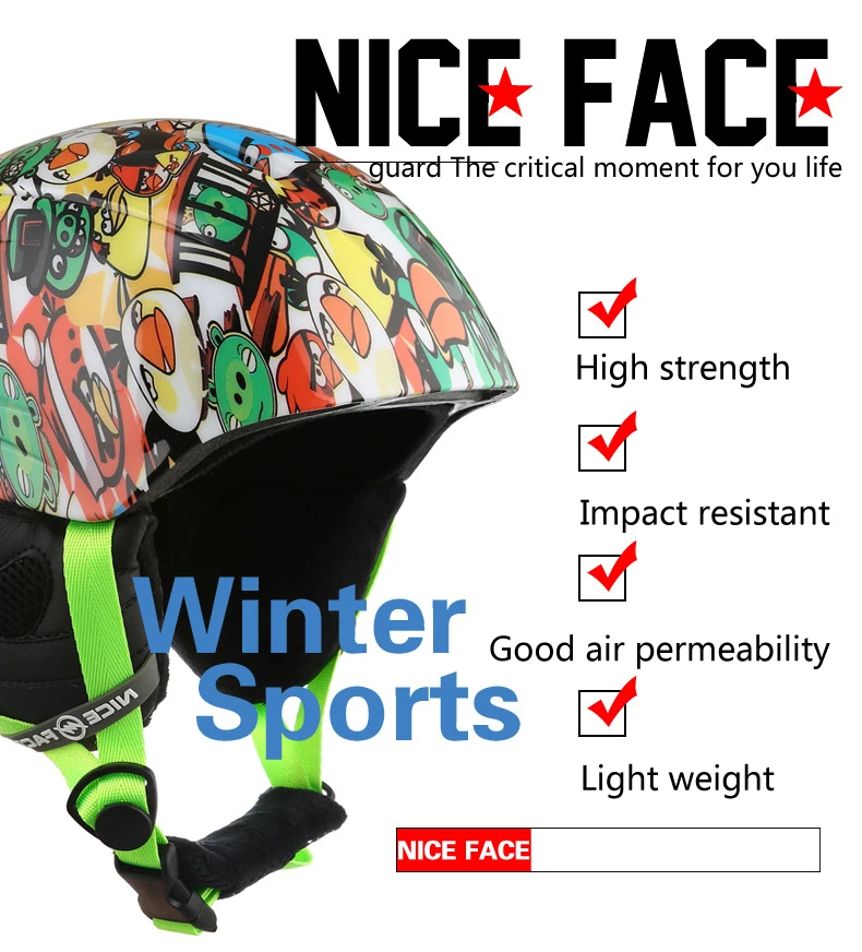 Детский лыжный шлем ABS CE сертификат детский лыжный открытый шлем для скейтбординга лыжные шлемы для сноуборда спортивная защита головы
