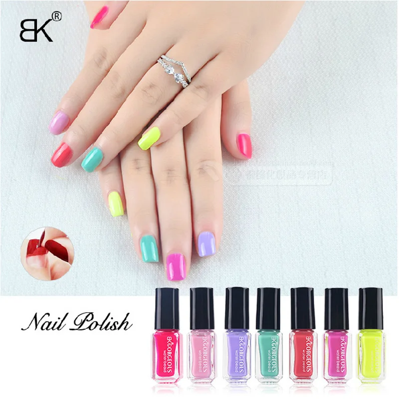 7Pcs Set Water Base Peel Off font b Nail b font font b Polish b font