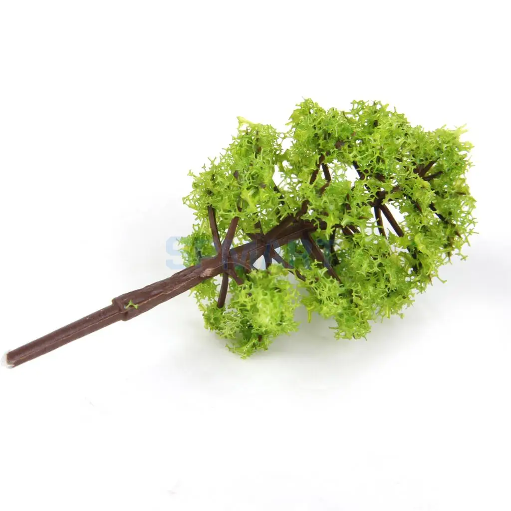 52pcs Architecture Scenery Model Trees Train Railroad Landscape HO OO Scale