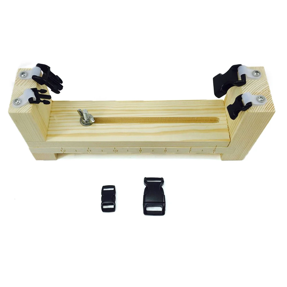 

DIY Parachute Wristband Braiding Multifunction Wooden Device Knot Braided Jig Craft Bracelet Maker Knitting Weaving Tools