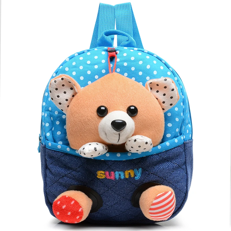 Plush backpacks toy bear Kids plush bags Dolls&Stuffed Toys Baby kindergarden School Bags children mochila for 2-5years