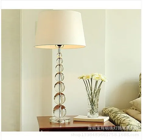 K9 хрустальный шар Изысканная настольная лампа Спальня прикроватной тумбочке Гостиная кровать лампа роскошный настольная лампа ручной