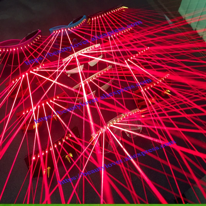 

Red laser glasses future technology show DJ Light Up Glasses Nightclub led Glass halloween christmas party Gifts cosplay