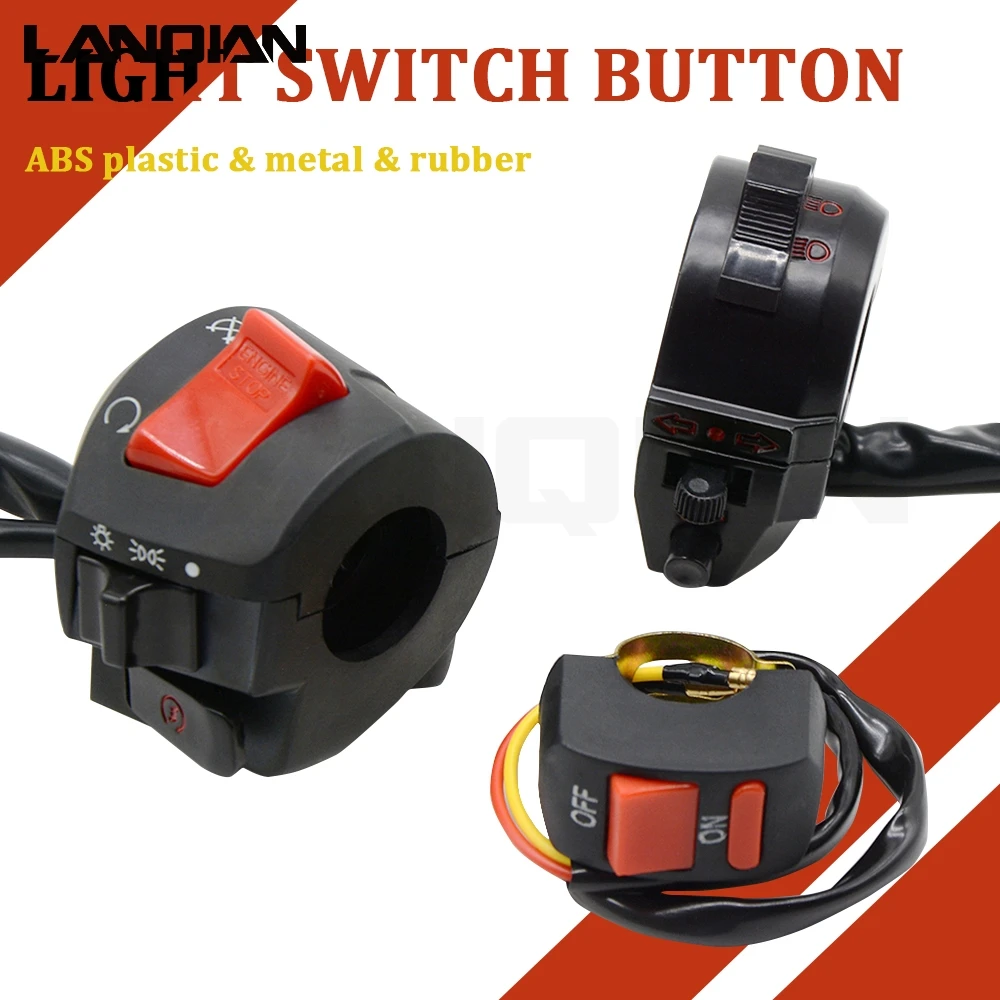 

Motorcycle Accessories Light Switch Button HandleBar Trun Signal Button for Yamaha Honda KTM Kawasaki Ducati BMW Suzuki Victory