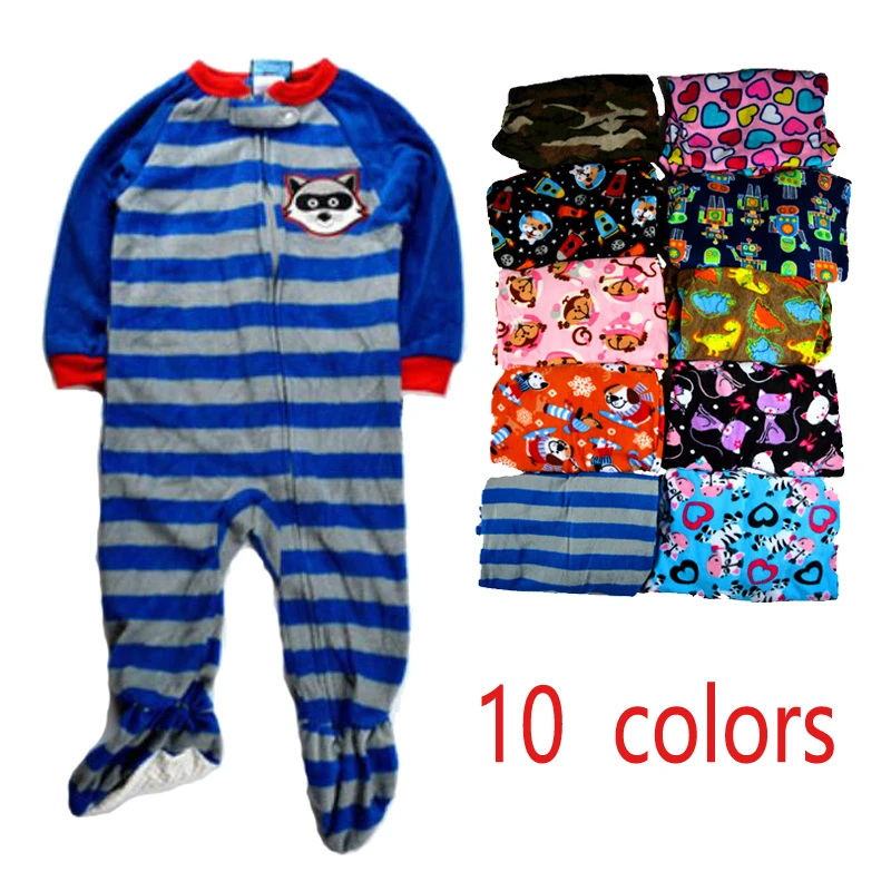 

Foreign trade children's polar fleece sleeper household climb clothes The spring and autumn period and the model of small and me