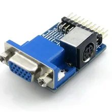 5 шт./лот VGA PS2 плата аксессуар тестовый модуль для VGA+ PS2+ интерфейсы коннектора управления
