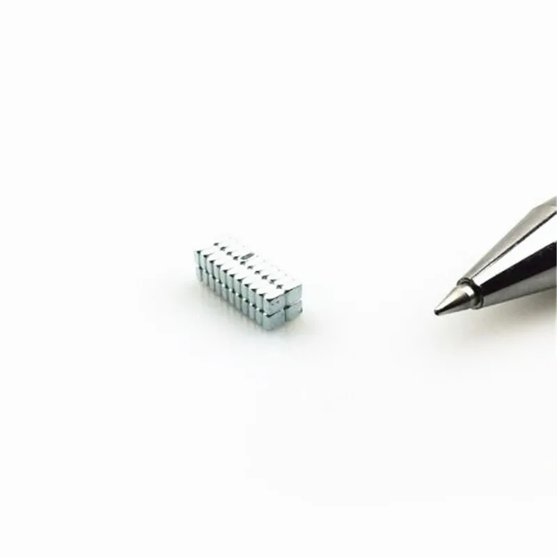 50/100 шт. 2x2x1 Неодимовый железный магнит бора 2*2*1 квадратный супермаленький мм