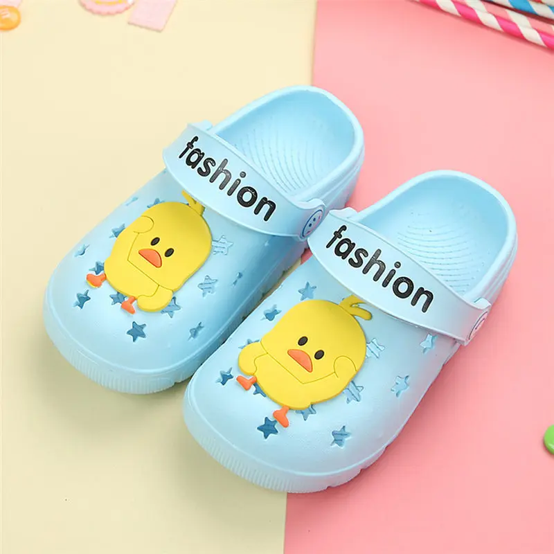 2019 Summer Fashion Children Cartoon Birds And Panda Characters Cave Shoes Boys And Girls Outdoor Slippers Kids Beach Flip Flops