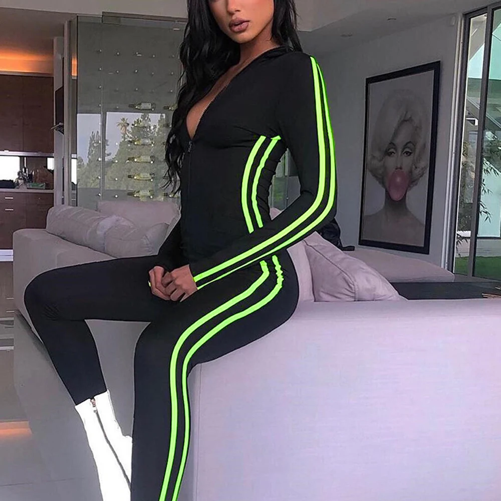 tight long sleeve jumpsuit