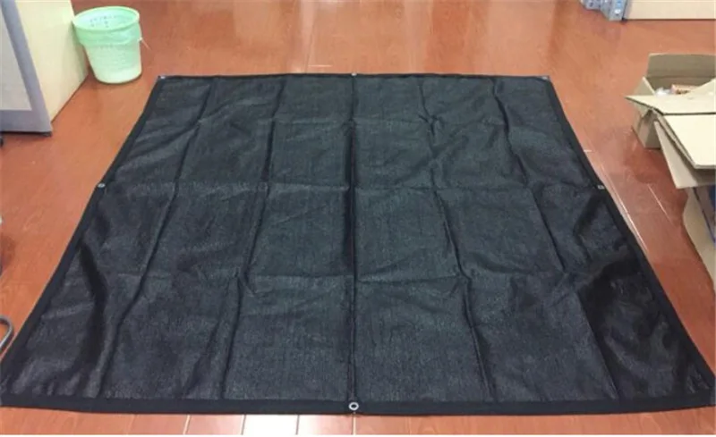 Sombra com Furo do Cair Caminhadas com Efeito de Estufa Cair para Camping Preto ao ar Jardim do Telhado do Carro Livre Abrigo Sol Malha Pead Net para Camping Tampa Sombra Toldo 7 Ao ar livre preto sol abrigo malha