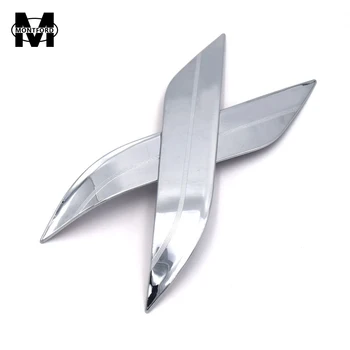 

MONTFORD ABS Chrome Front Light Lamp Hood Stripe Headlight Eyelid Cover Trims 2Pcs For Toyota Prado FJ150 FJ 150 2014 2015 2016