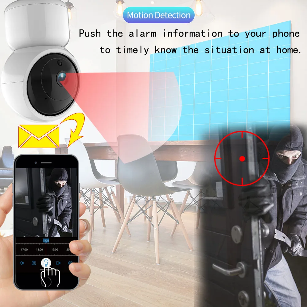 1080 P سحابة كاميرا ip لاسلكية ذكي السيارات تتبع من الإنسان داخلي الأمن مراقبة CCTV شبكة للرؤية الليلية كاميرا