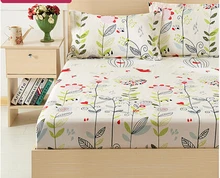 Coloré Équipée Lit Feuille Élastique Matelas Couverture Coussin De Protection Couvre-lit Polyester Coton, Drap housse 150*200 cm/180*200 cm