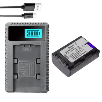 

1Pcs NP-FH50 NP-FH30 NP FH50 Battery + LCD USB Charger for Sony HX1 HX100 A230 A290 A330 A390 CX100E CX500E CX520E HC9E SR11E SR