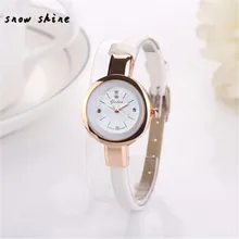 snowshine 30 New Womens Retro Design Leather Band Analog Alloy Quartz Wrist Watch free shipping