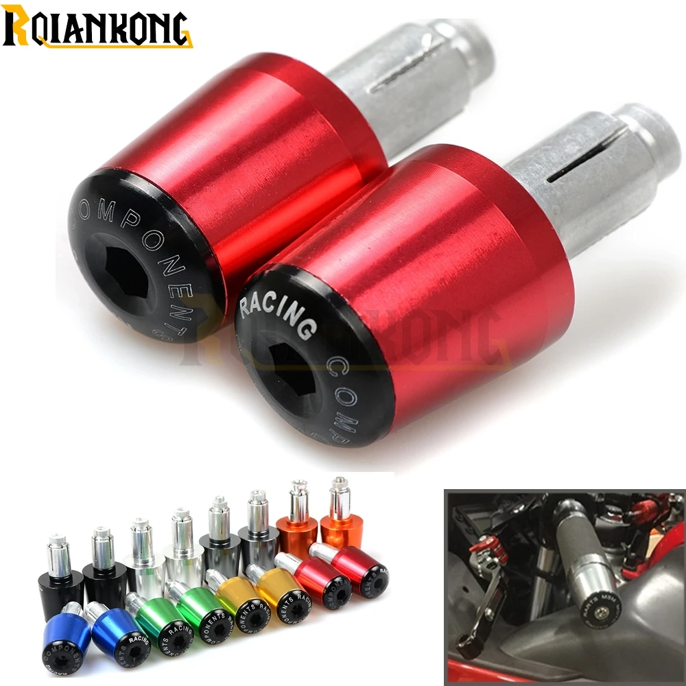 

New Motorcycle CNC 7/8' counterweight End Handlebar Grips Cap for Honda CB650F CB1000R CBR 600f4i CB400 Aprilia pegaso 650