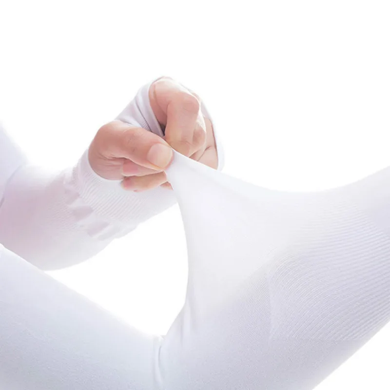 2Pcs Breathable Quick Dry UV Sun Protection Guard Cooling Arm Sleeves Riding Arm Sunshade Glove Warmers Cycling Fitness Sleeves