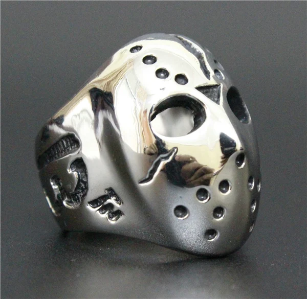 Новинка № 13 таинственная маска кольцо из нержавеющей стали 316L для мужчин и мальчиков крутая маска кольцо