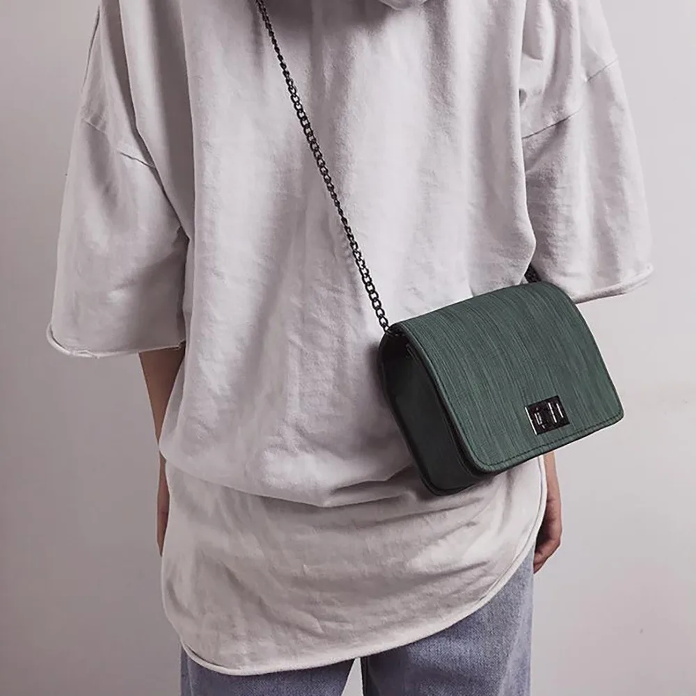 

Bags for Women Luxury Handbags Worean Version Wild Small Square Bag with chain Shoulder Messenger Woman Bag Bolso mujer#L5$