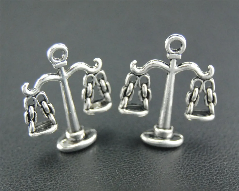 10pcs Antique Sliver Balance Scale Charm Jewelry Making DIY Handmade