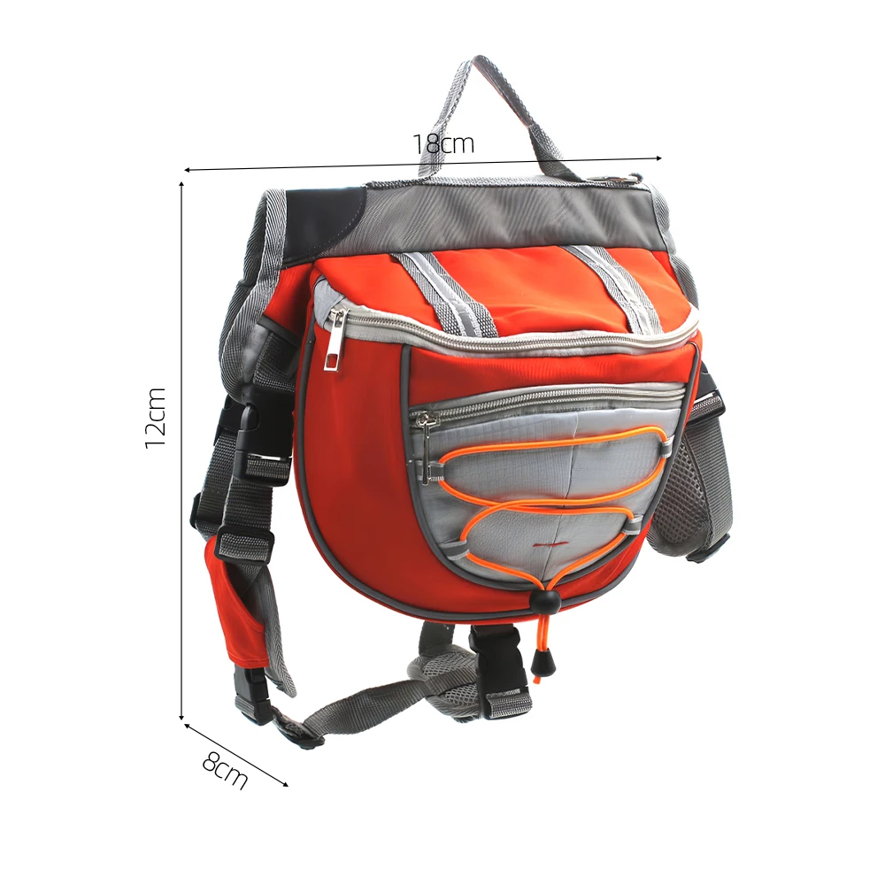Прочный туристический рюкзак для собак, водонепроницаемый рюкзак для домашних животных, рюкзак для кемпинга, походов, размеры S, собак, щенков, дорожная сумка - Цвет: Orange