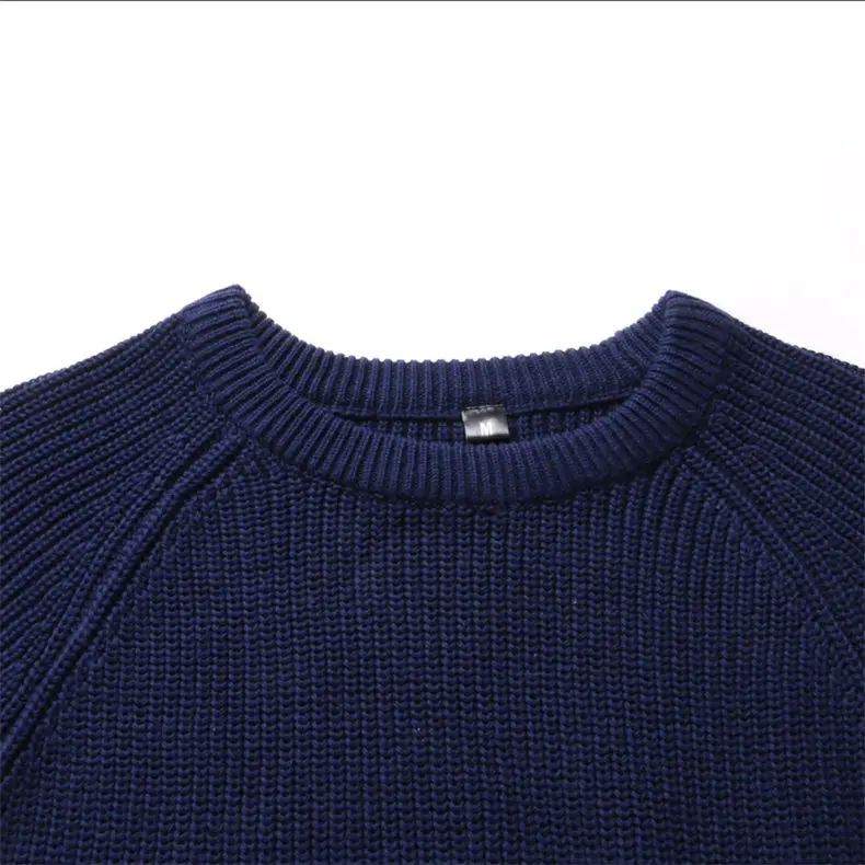 MuLS 2019 Heavy-Knit Sweater Men Pullover Winter Warm Thicken Sweater Women Jumpers Male Female Cotton Crew-Neck knitwear 3XL 01