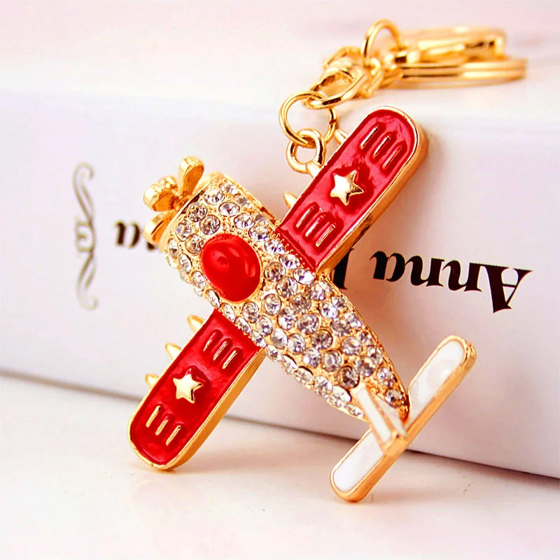 MH fashion creative exquisite cute cartoon propeller aircraft key chain pendant accessories | Украшения и аксессуары