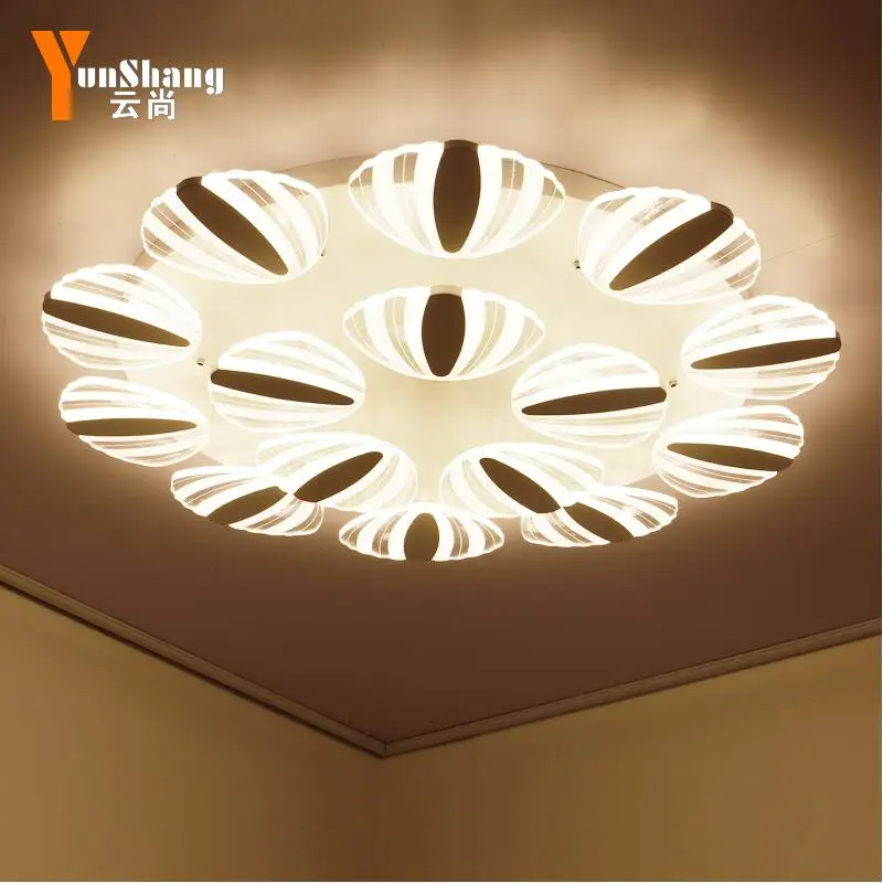 

Living Room Lamp Ceiling Lamp Simple and Modern Lamp Round Creative Mediterranean Sea Shell Warm Romantic Bedroom led ceiling la
